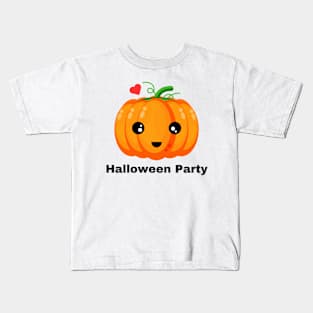 Pumpkin in Halloween party Kids T-Shirt